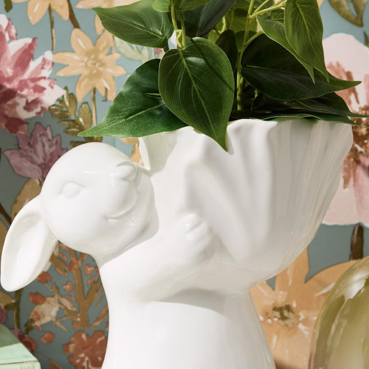 Easter Bunny Cachepot Planter Decor Easter Decorations Two's Company 