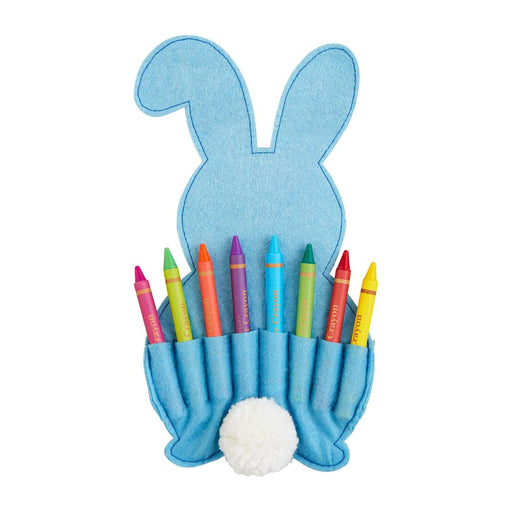 Easter Bunny Crayon Holder Set Activity Toy MudPie Blue 