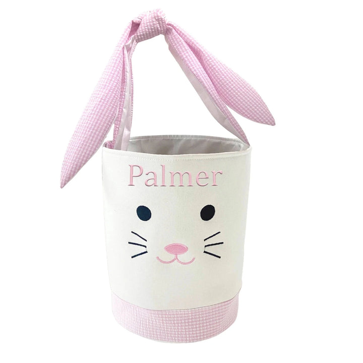 Easter Bunny Ears Basket - Pink Easter Basket Bits & Bows 
