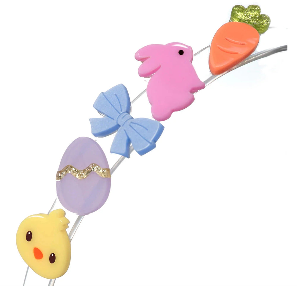 Easter Fun Headband Girl Headband Lilies and Roses 