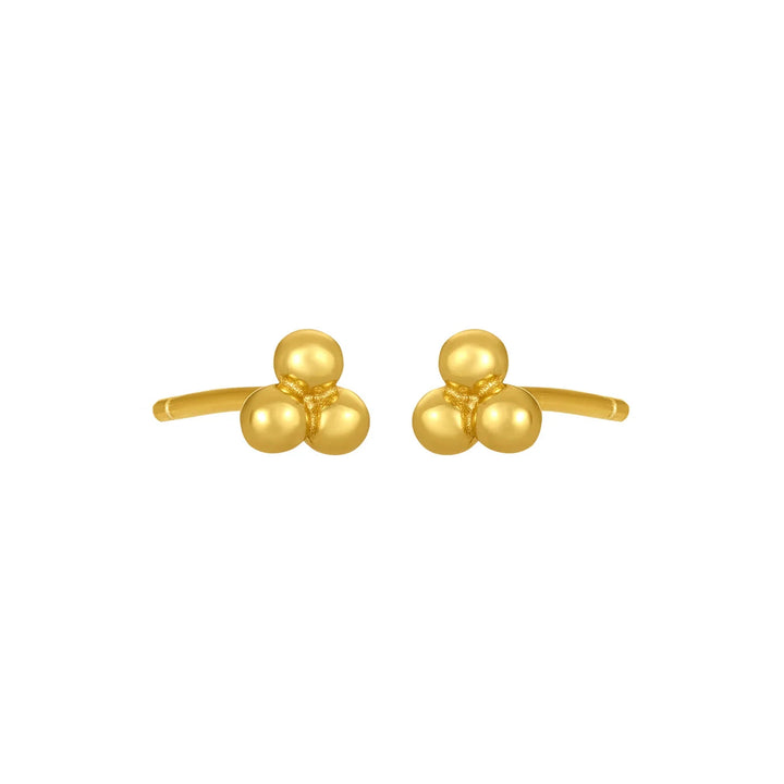 Eden Stud Earrings - Gold Womens Earrings FYB 