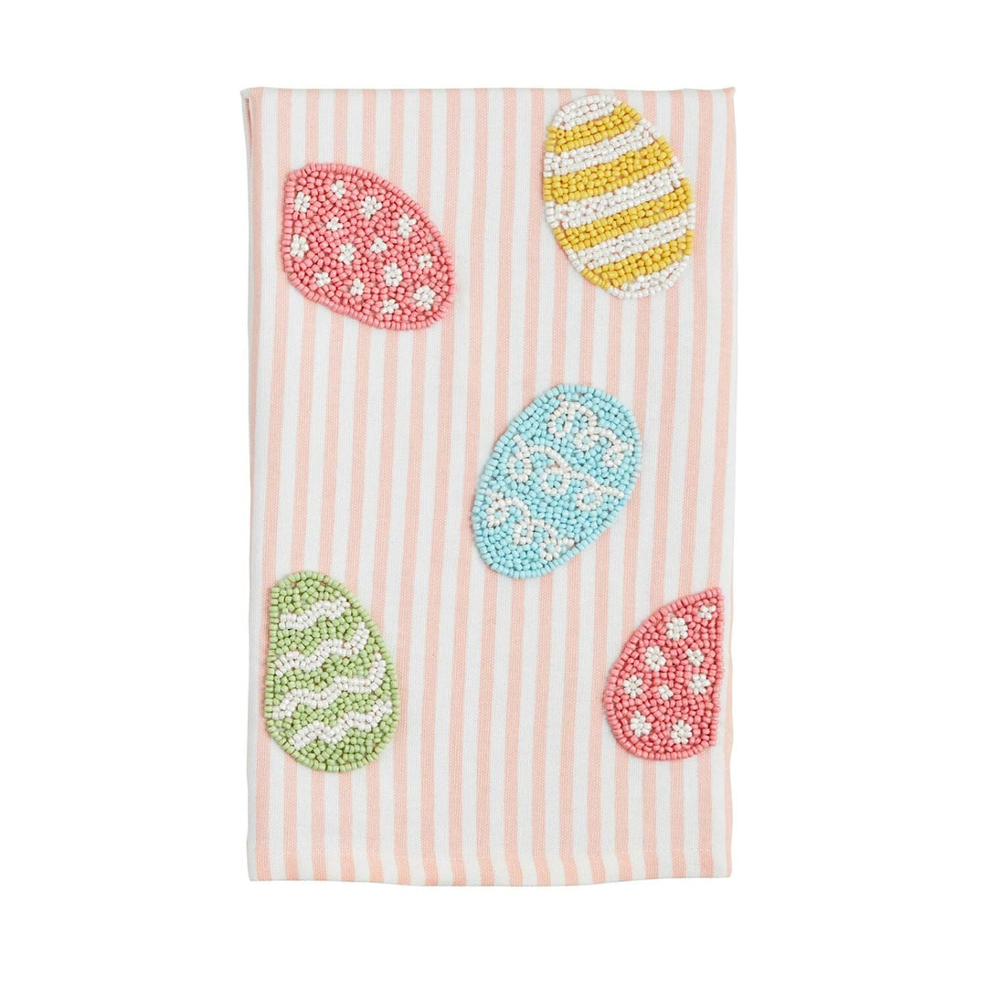 Egg Easter Bead Towel Kitchen Towel MudPie 