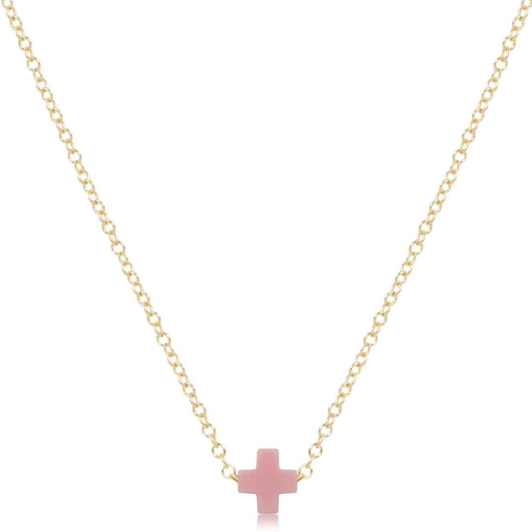 eGirl 14" Necklaces - Signature Cross Small Girl Necklace ENewton 
