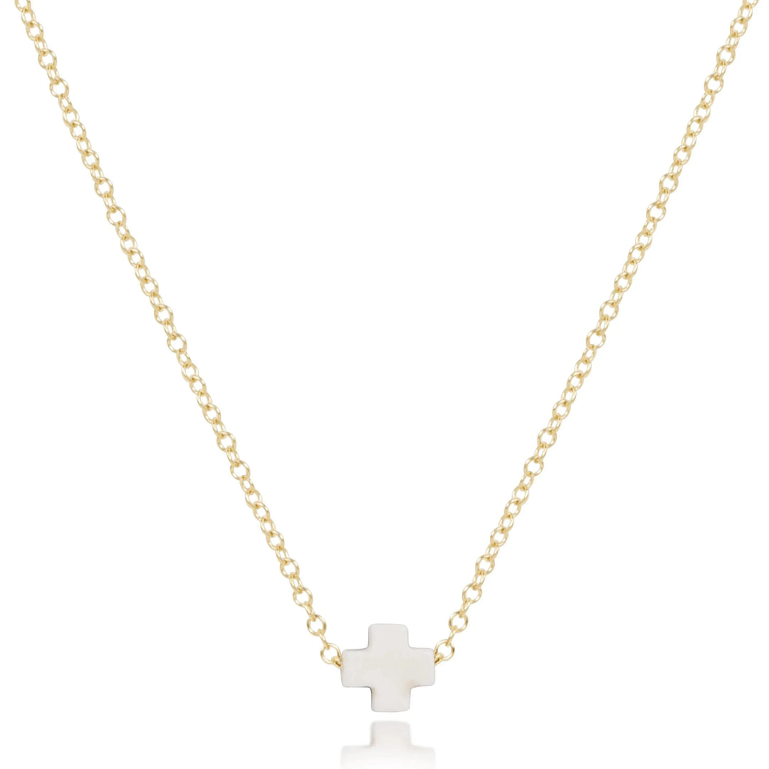 eGirl 14" Necklaces - Signature Cross Small Girl Necklace ENewton 