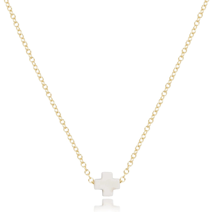 eGirl 14" Necklaces - Signature Cross Small Girl Necklace ENewton 
