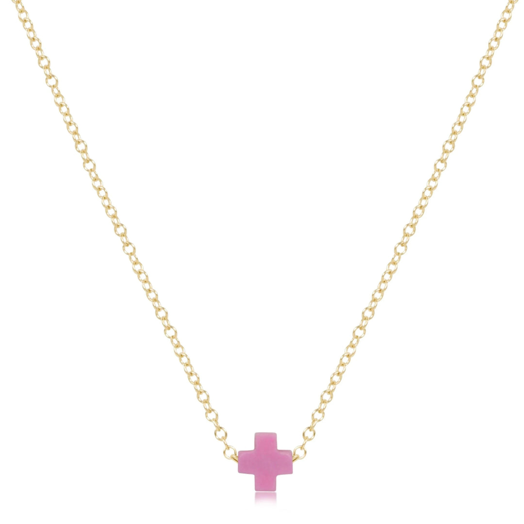 eGirl 14" Necklaces - Signature Cross Small Girl Necklace ENewton 