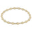 eGirl Classic Sincerity Pattern 4mm Bead Bracelet - Gold Bracelet ENewton 
