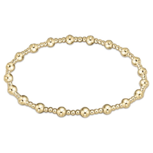 eGirl Classic Sincerity Pattern 4mm Bead Bracelet - Gold Bracelet ENewton 
