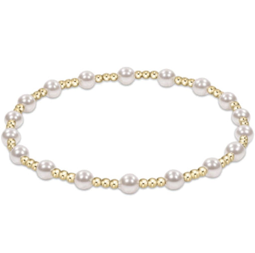 eGirl Classic Sincerity Pattern 4mm Bead Bracelet - Pearl Bracelet ENewton 