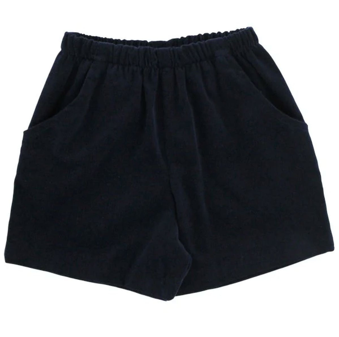 Elastic Waist Short - Navy Corduroy Boy Shorts Bailey Boys 