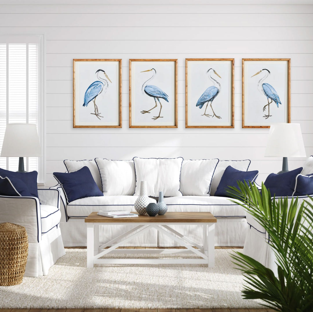 Elegant Blue Heron Prints Artwork Napa 