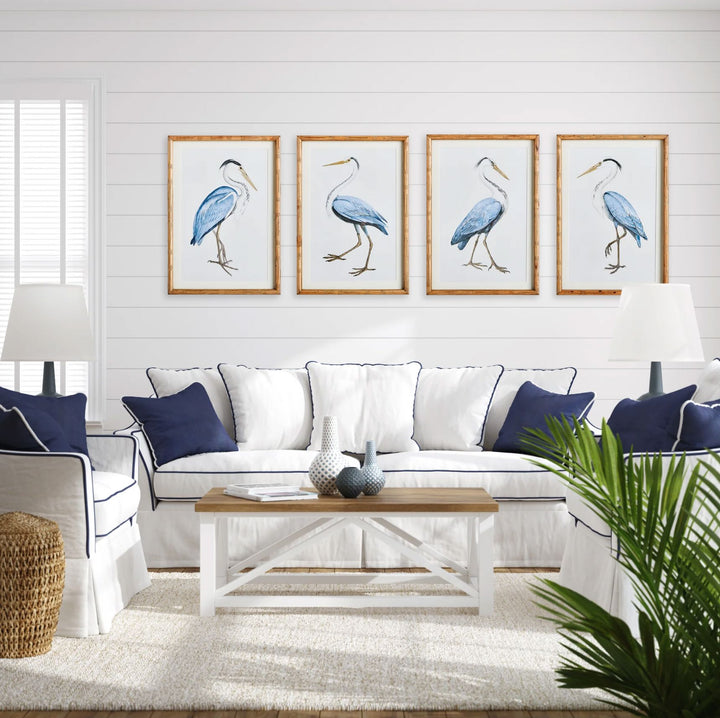 Elegant Blue Heron Prints Artwork Napa 