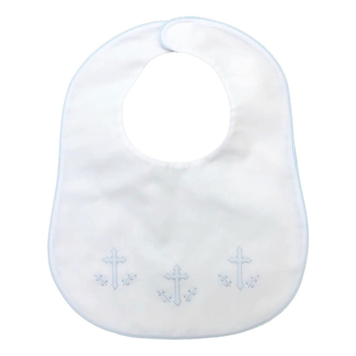 Embroidered Cross Bibs Bib Auraluz Blue 