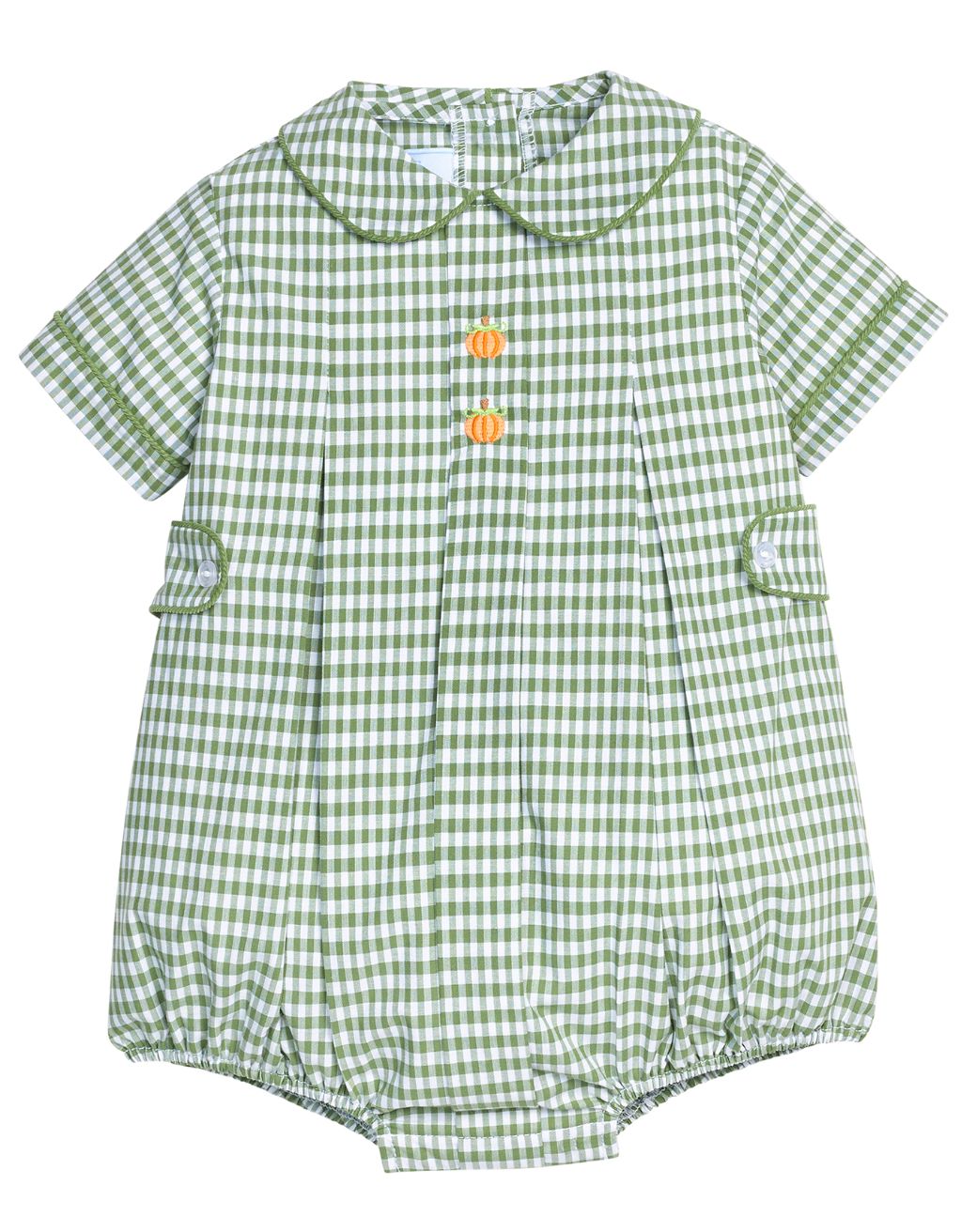 Embroidered Nicholas Bubble - Pumpkin Boy Bubble Little English 