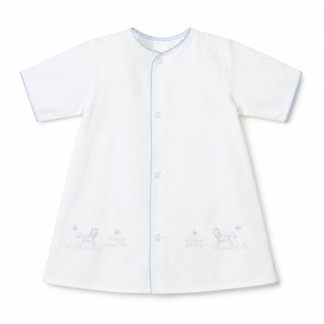 Embroidered Rocking Horse Day Gown Boy Gown Auraluz 