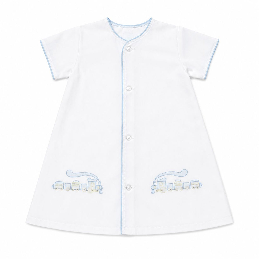 Embroidered Train Day Gown Boy Gown Auraluz 