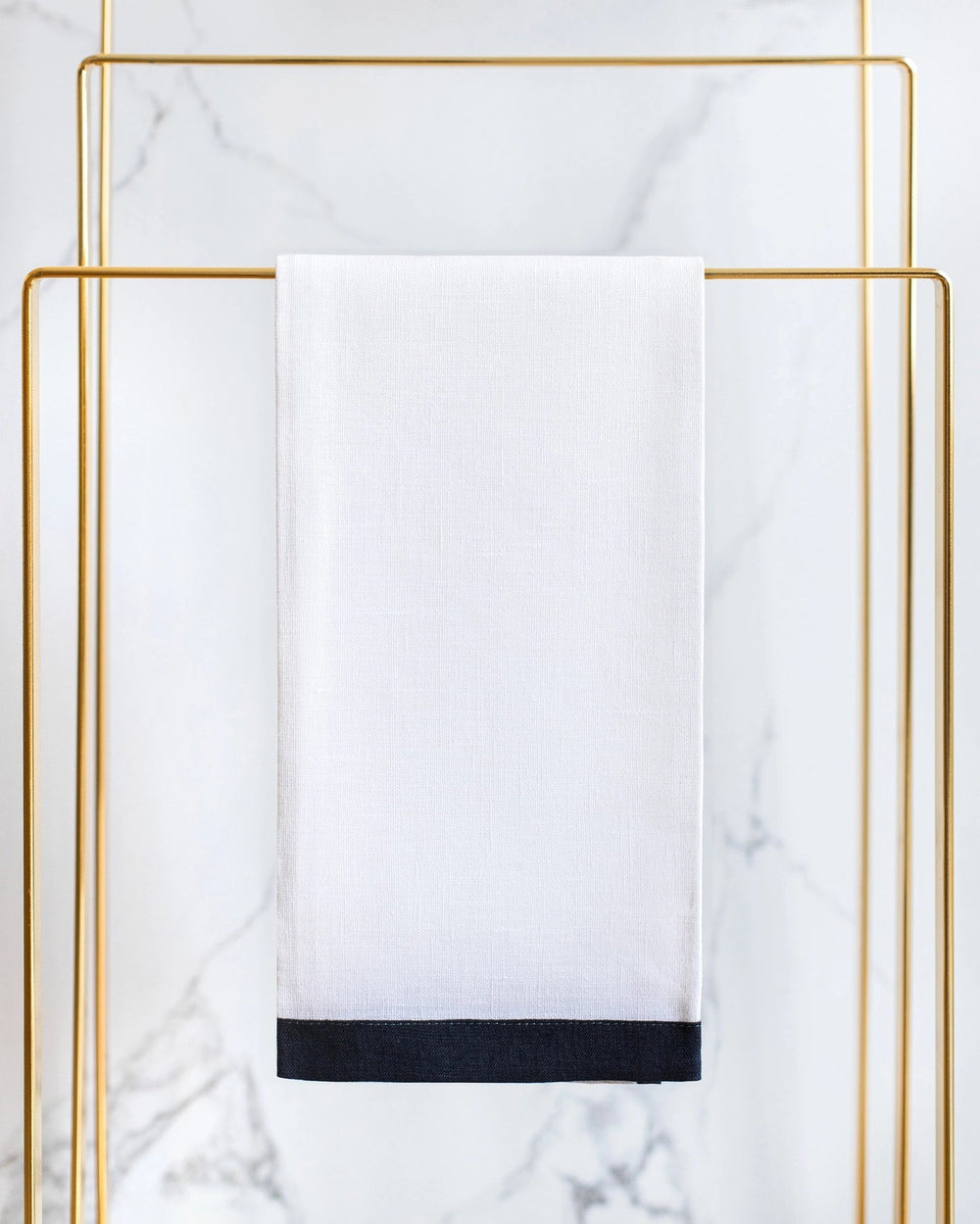 Emilia Guest Towel Tea Towels Linen Way Lead Grey 