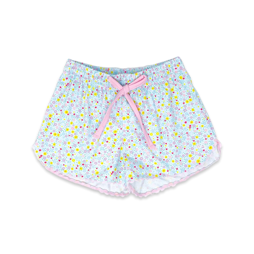 Emily Short - Itsy Bitsy Floral, Cotton Candy Pink Girl Shorts Set Athleisure 