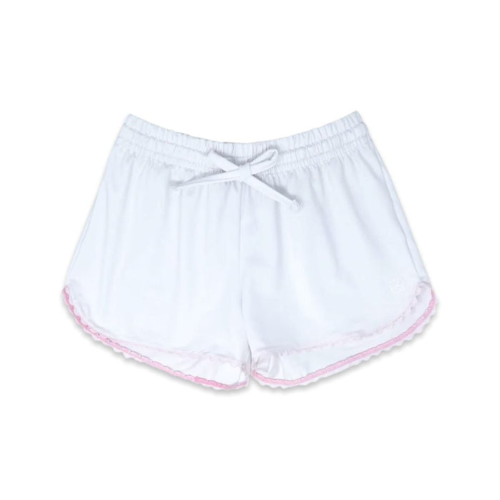 Emily Short - Pure Coconut with Cotton Candy Pink Girl Shorts Set Athleisure 
