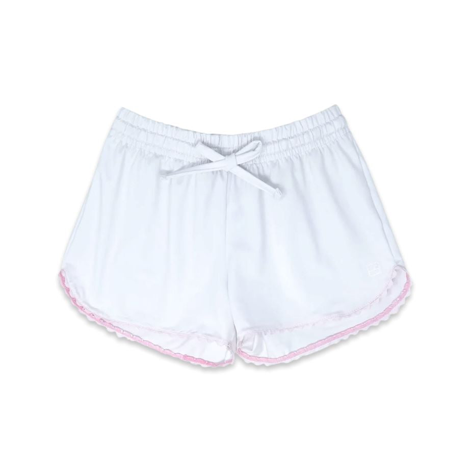 Emily Short - Pure Coconut with Cotton Candy Pink Girl Shorts Set Athleisure 