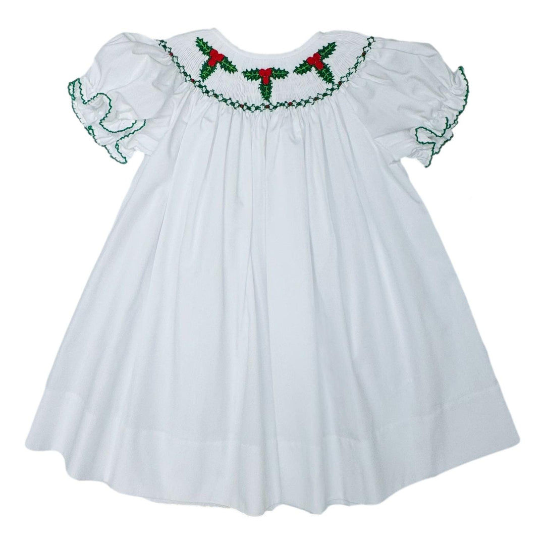 Emma Holly Smocked Bishop Dress Girl Dress Lulu Bebe 