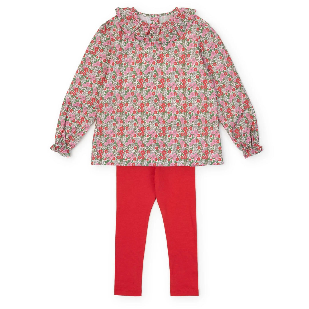 Emma Legging Set - Floral Noel Girl Pant Set Lila & Hayes 