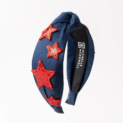 Emma Red & Blue Headband Womens Headband Michelle McDowell 