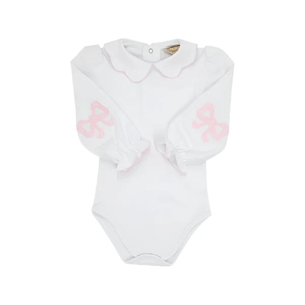 Emma's Elbow Patch Top & Onesie - Palm Beach Pink Girl Shirt Beaufort Bonnet 12-18m 