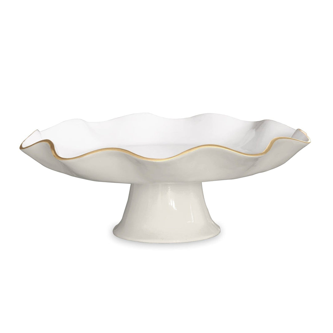 ENCANTO Carola Pedestal Cake Plate - Cream and White Cake Stand Beatriz Ball 