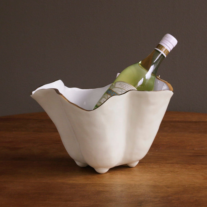 ENCANTO Onyx Ice Bucket - Cream and White Ice Bucket Beatriz Ball 