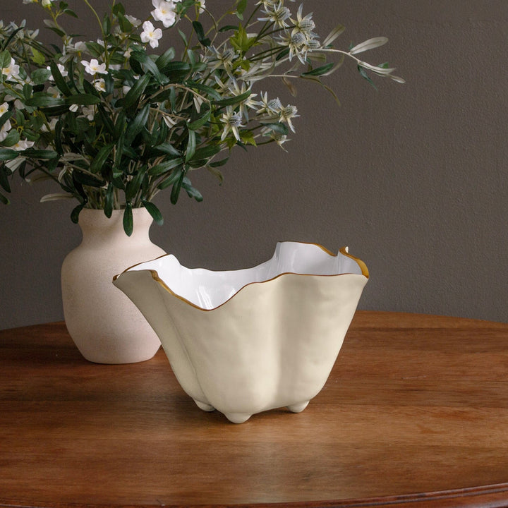 ENCANTO Onyx Ice Bucket - Cream and White Ice Bucket Beatriz Ball 
