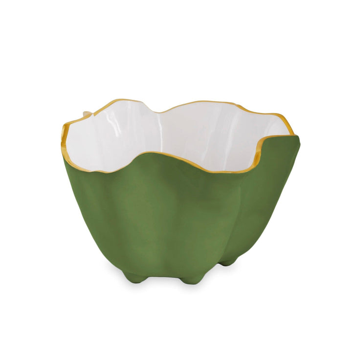 ENCANTO Onyx Ice Bucket - Leaf Green and White Ice Bucket Beatriz Ball 