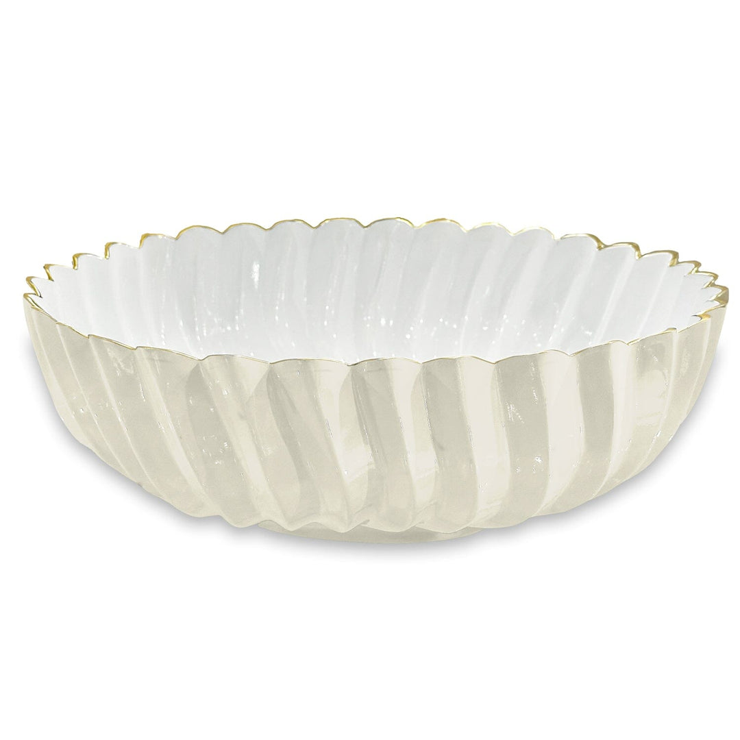 ENCANTO Orlando Large Bowl - Cream and White Decorative Bowl Beatriz Ball 