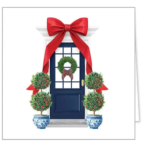 Enclosure Cards - Christmas Bow Door Gift Tags & Labels WH Hostess 