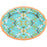 English Garden Turquoise Melamine Platter Serving Piece Laura Park Design 