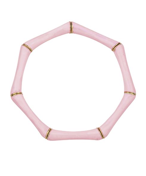 Epoxy Bamboo Bracelet Womens Bracelet Golden Stella Pink 