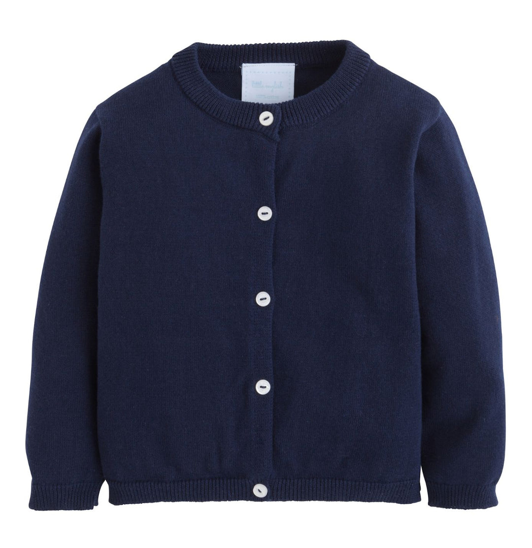 Essential Cardigan - Navy Girl Sweater Little English 