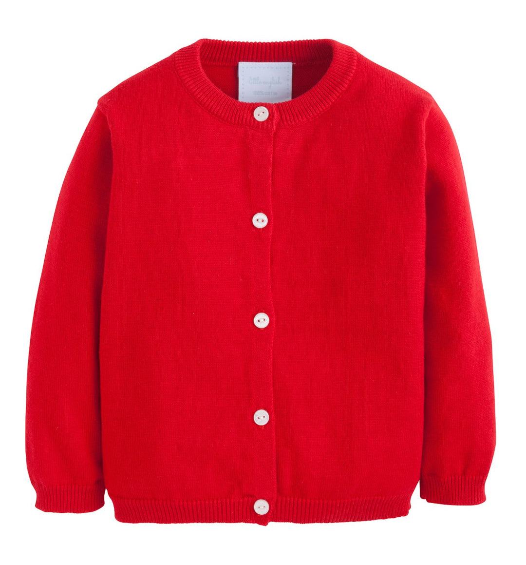 Essential Cardigan - Red Girl Sweater Little English 