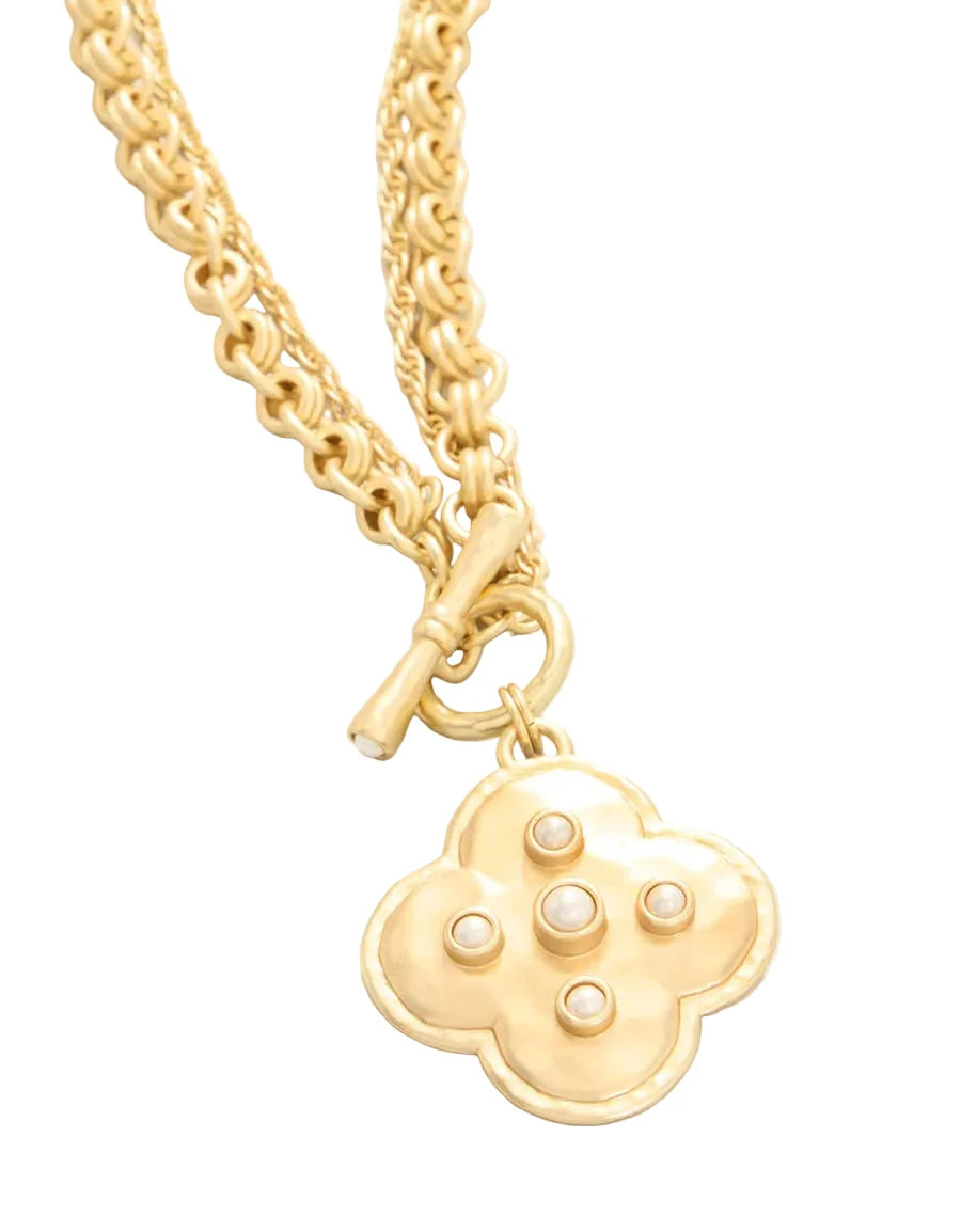 Estate Toggle Necklace 18" - Pearl Womens Necklace Spartina 