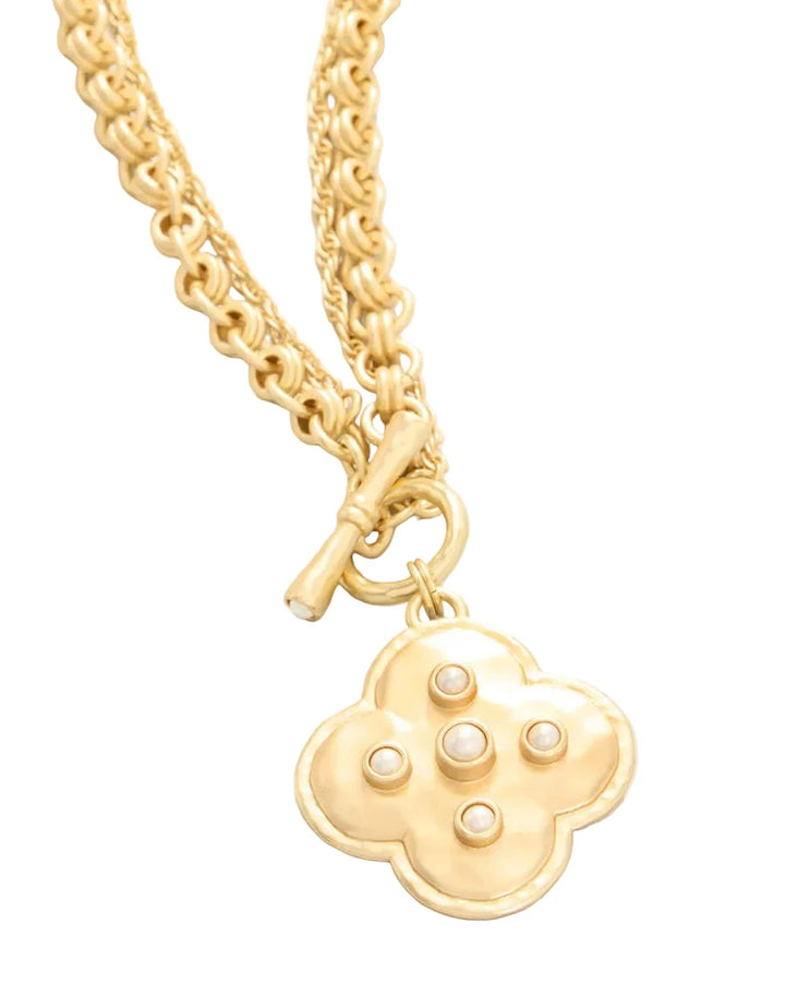 Estate Toggle Necklace 18" - Pearl Womens Necklace Spartina 