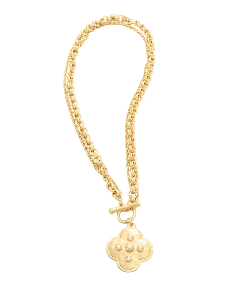 Estate Toggle Necklace 18" - Pearl Womens Necklace Spartina 