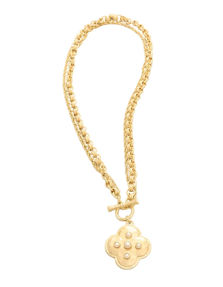 Estate Toggle Necklace 18" - Pearl Womens Necklace Spartina 