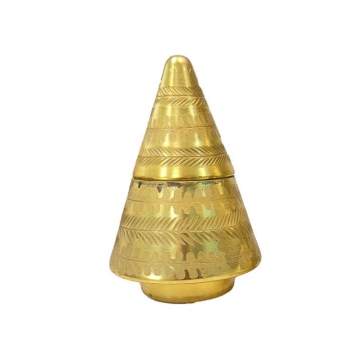 Etched Glass Tree Candles Christmas Decor Mary Square Gold 