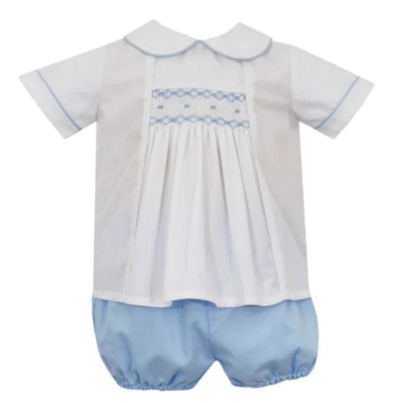 Ethan Diaper Set with Smocking Boy Diaper Set Petit Bebe 