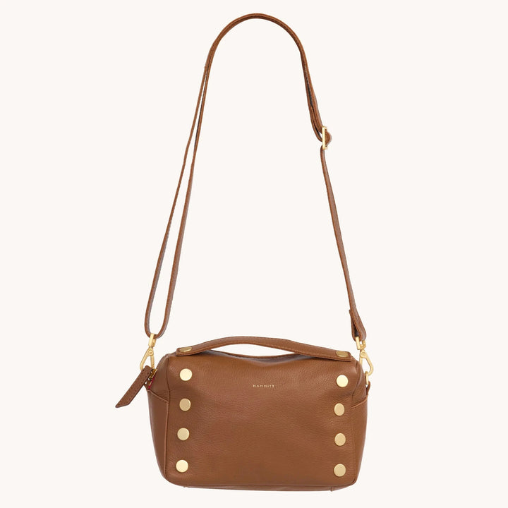 Evan Leather Crossbody Bag - Mahogany Pebble Purse Hammitt 