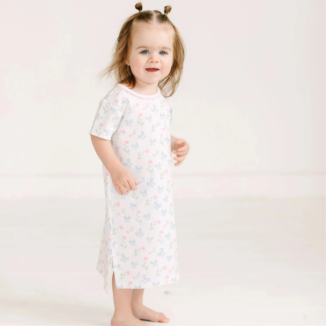 Evelyn's Classic NIghtdress - Sky Blue Girl Pajamas Magnolia Baby 