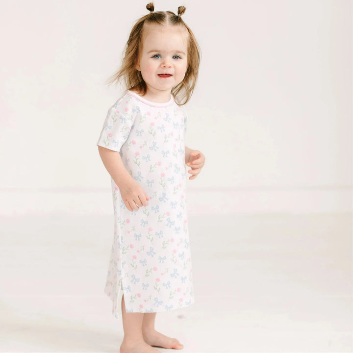 Evelyn's Classic NIghtdress - Sky Blue Girl Pajamas Magnolia Baby 