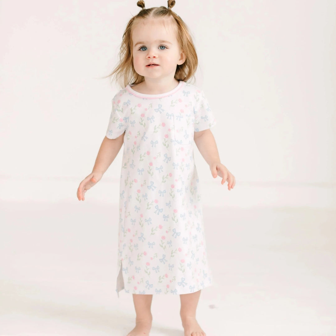 Evelyn's Classic NIghtdress - Sky Blue Girl Pajamas Magnolia Baby 