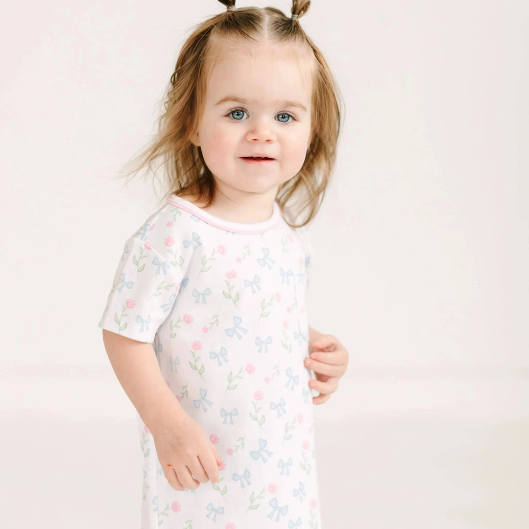Evelyn's Classic NIghtdress - Sky Blue Girl Pajamas Magnolia Baby 