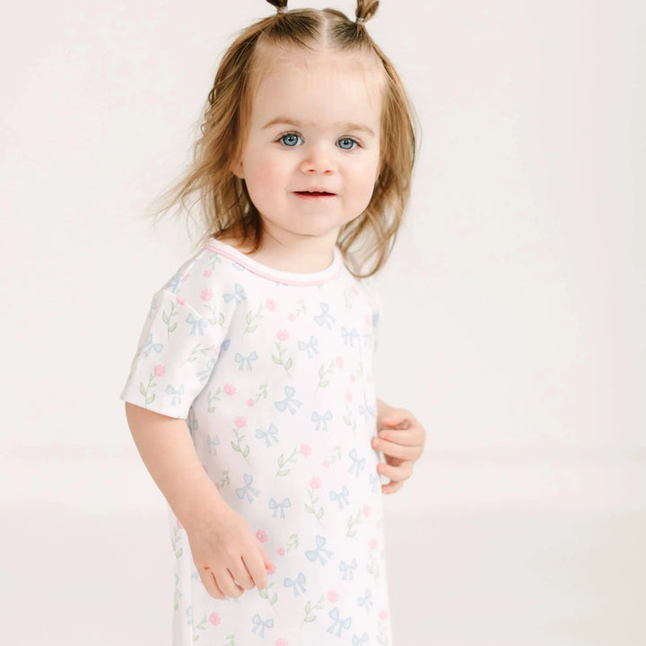 Evelyn's Classic NIghtdress - Sky Blue Girl Pajamas Magnolia Baby 